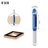 6mm 1/4inch Shank Router Bits Set Trimming Straight Round Corner Cove Box Milling Cutter Tungsten Carbide Woodworking Tools