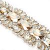 2pcs Close Chain Rhinestone Chain Trim Sparkly Applique Sparkly Rhinestone Applique  Clothing DIY