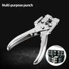 Portable Handheld Eyelet Hole Punch Hollow Design Metal Buttonholes Tool  Canvas Work