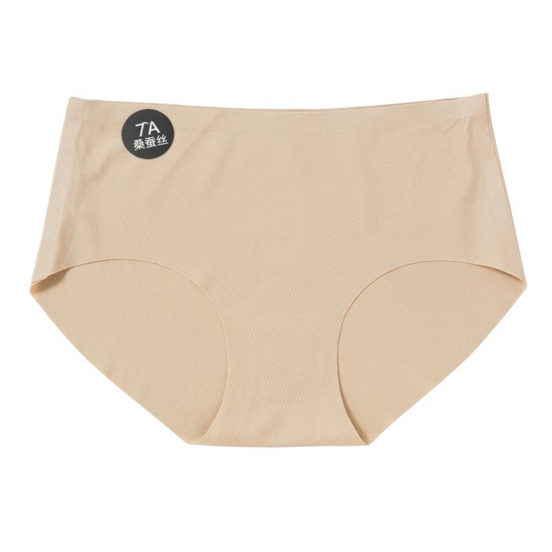 Женские трусики из шелка Mulberry Silk, однотонные, из ледяного шелка, ультратонкие, дышащие