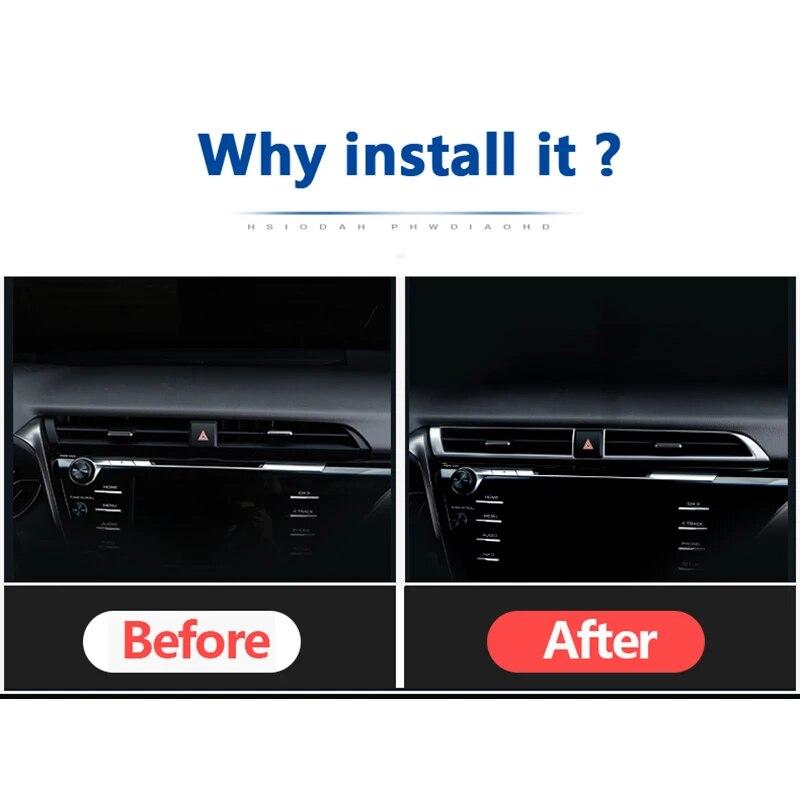 For Toyota Camry 70 XV70 2018 Hybrid Car Central Control Air Conditioning Vent Outlet Trim Cover Interior Accessories