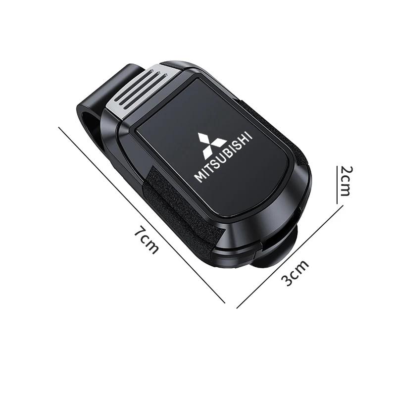 Car Sun Visor Glasses Holder Clip Organizer for Mitsubishi Triton Mirage Xpander Galant ASX Interior Accessories