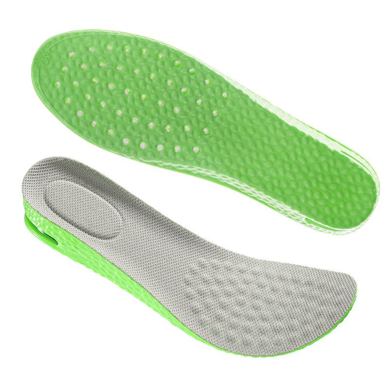 Unisex Air Cushion Height-Boosting Insoles - Non-Collapsing, Shock-Absorbing, Sweat-Wicking, Breathable, Odor-Resistant, Invisible Full-Length Design