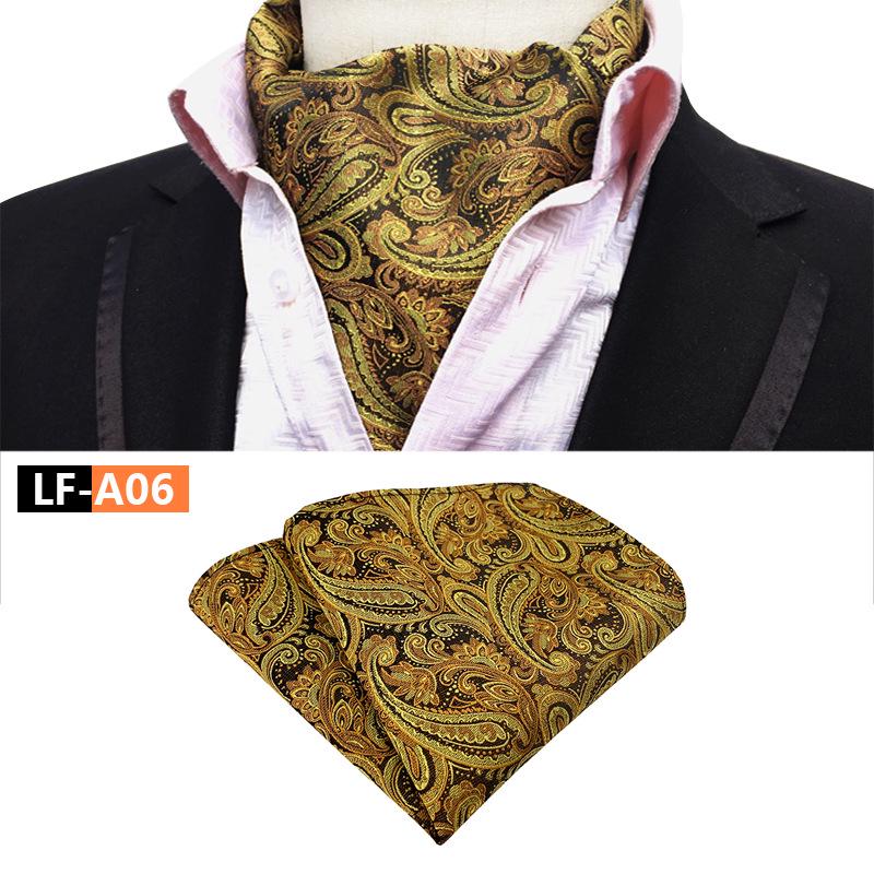 Men's Polyester Retro Tie, Scarf, and Pocket Square Set