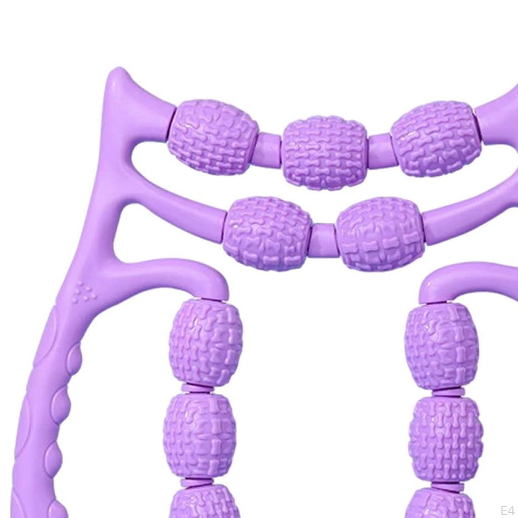 Круглый зажим для ног, Массажный инструмент, 13 колес, Портативный, Ручной ролик для мышц для упражнений