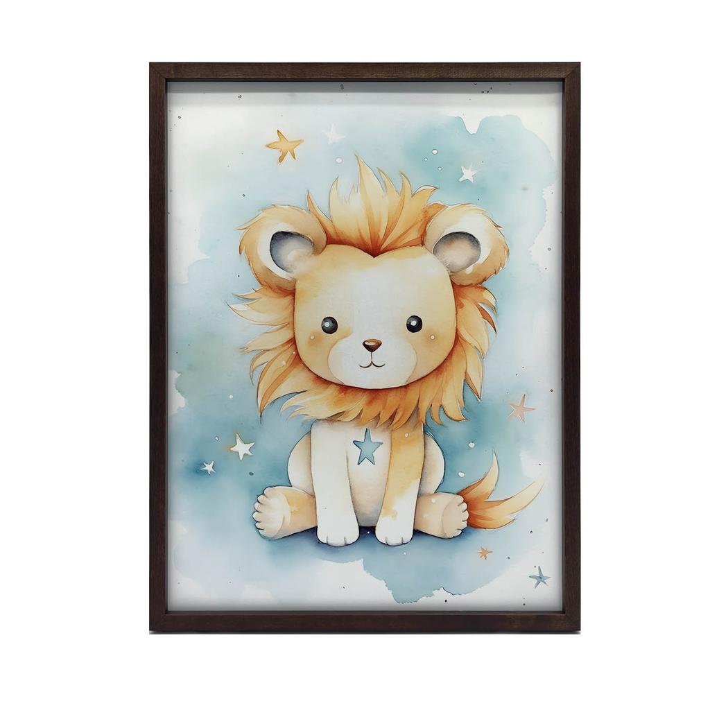 Lwi Blask Marzeń Lwi Blask Marzeń, 30X40 Cm, Rama Aluminiowa Złota, Papier Matowy 230 Gsm