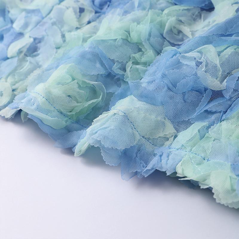 Лето 2025 года, сексуальное квадратное воротничок, 3D-цветок, облегающее, без рукавов, без бретелек, короткое платье, модная женская одежда, мини-платья