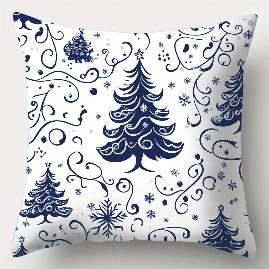 Merry Christmas Decorative Pillowcase Living Room Sofa Cushion Cover Suitable for Home Room Pillow Cover for Friends Gifts