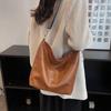 Vintage Women's Shoulder Bag In Luxury Style, PU Leather Bucket Crossbody Messenger Bag, Shopping Tote Purse