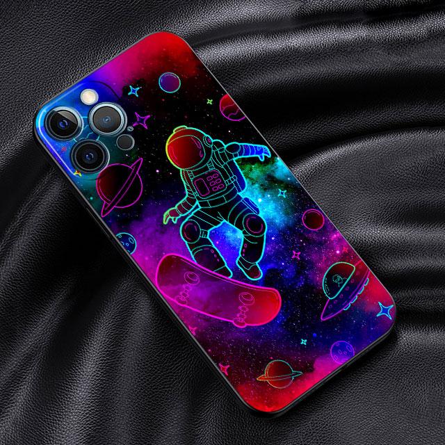 Мягкий чехол для Apple iPhone 11 13 Pro Max 14 12 Mini 7 8 Plus X XS XR SE 2020 6 6S 5 5S Чехол для телефона Funda Мультяшный Крутой Астронавт