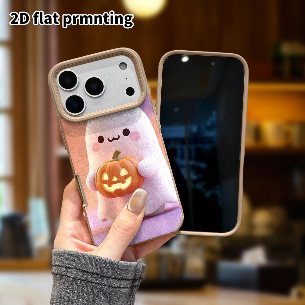 Phone Case: Lambskin 2D Flat Samsung Galaxy A34 A35 M05 M06 S20 S22 S21 FE Plus 5G Protective Case, Hugging a Pumpkin, Christmas and Halloween Gift