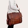 Leather Messenger Bag Men Women Laptop Bag Shoulder Bag for Women Office Bag Work Briefcase Large Satchel Rustic Bag Gift for Men