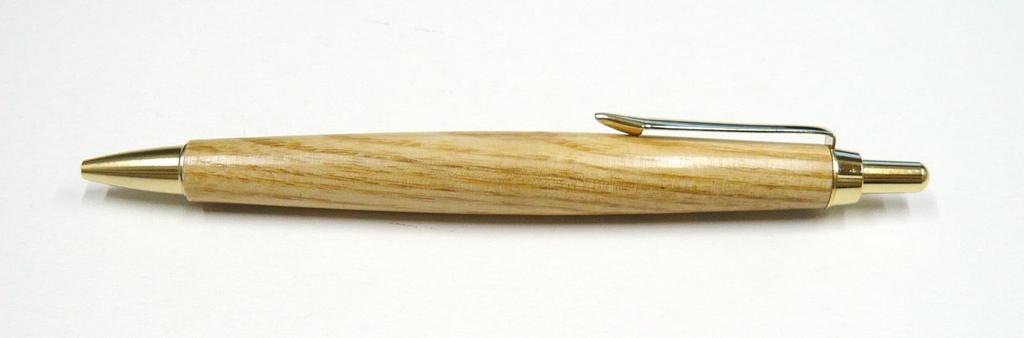 Grained Leather Pencil Case with Silver Metallic Touch and Retro Maple Ballpoint Pen Set Two-pack (SASKI-ALST-HS47S-2)