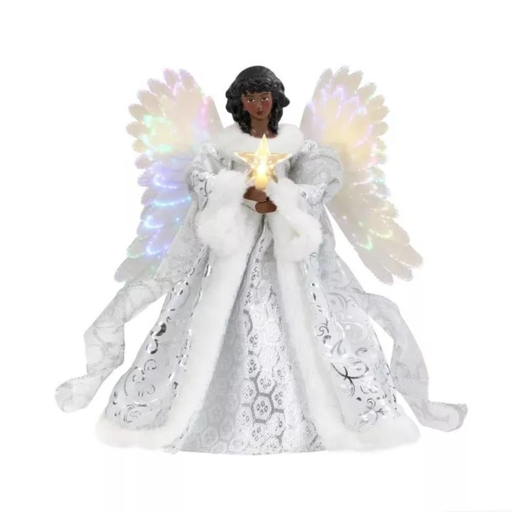 Christmas Tree Topper Angel Fairy Festive Xmas Tree Top Ornament Decoration 2D Flat Style