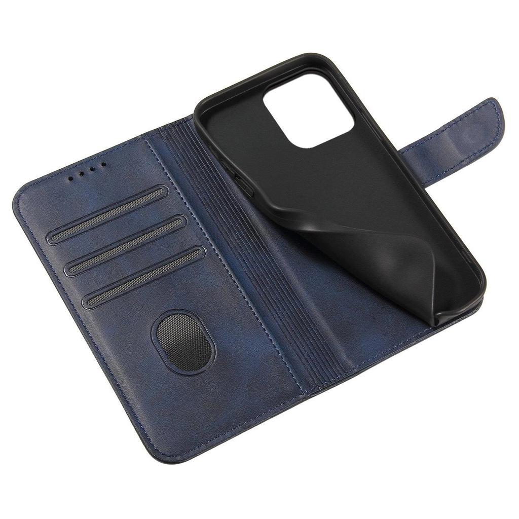 Magnet Case For Samsung S24 Ultra With Flap And Wallet - Blue