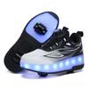 New Runaway Shoes Boys Summer Children Pulley Sneakers Roller Skates Double Wheel Breathable Burst Shoes Boys