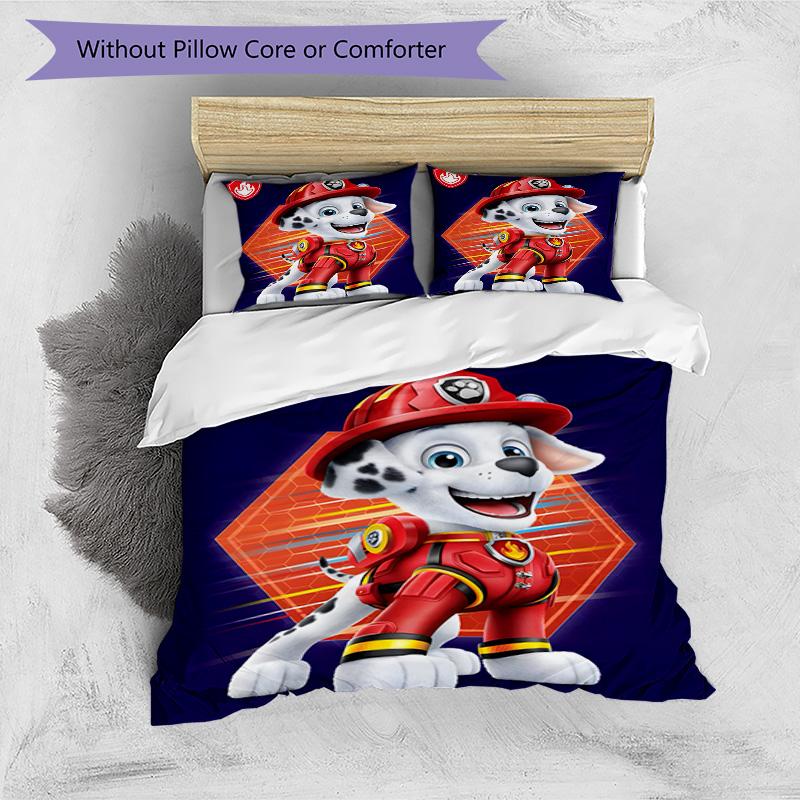 3pcs Paw Paw3 Design Cover Set - HD Printed Bedding with 1 Cover and 2 Pillowcases - Perfect for Home and Dorm Decor