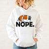 Funny Guinea Pig Nope Print Hoodie Fashion Women Men Casual Tops Pullover Hoodies Harajuku Sweatshirt