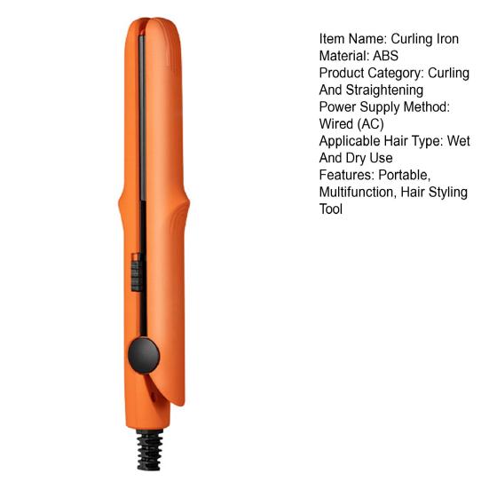 Mini Curling Iron Hair Straightener Portable Multifunction Ceramic Fast Heating Bangs Hair Curler Flat Iron Curling Wand Women Hair Styling Tool