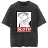 Top Washed T-shirt "The Seven Deadly Sins" - Cartoon Loose Couple Short Sleeve Shirt