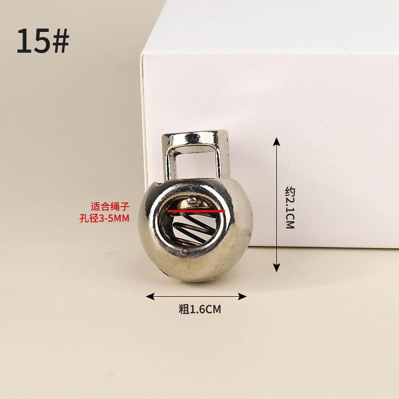 Металлическая пружинная пряжка с двумя отверстиями, пряжка «пятачок», застежка штанины, эластичная пряжка, веревочная пряжка для пуховика, свитера