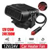 2in1 Electric Cooling Heating Fan Winter Car Heater Air Cooler 12V/24V Auto Windshield Defroster Defogging Demister Webasto