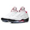 Jordan 5 Retro Low Golf Огненно-красный Серебристый Язычок Jordan CU4523-100