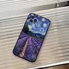 Чехол для телефона Van Gogh A-Art Эстетичный Для iPhone 17, 16,15,14,13,12,11 Plus,Pro Max, Других Мягкий Черный Чехол