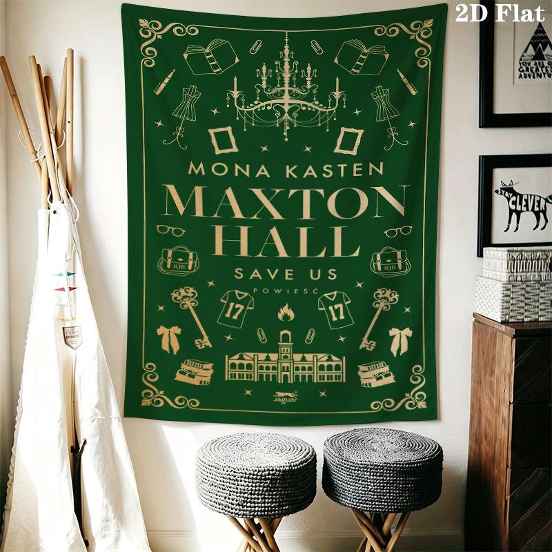 Maxton Hall Wall Tapestry Aesthetic Wall Hanging Printed Fabric Blanket Decorative Tapestries for Bedroom Living Room Home Decor