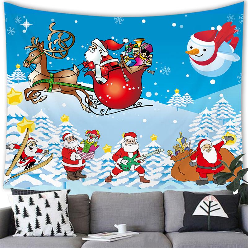 С Рождеством мультфильм снеговик трансграничная поставка гобелен настенное одеяло