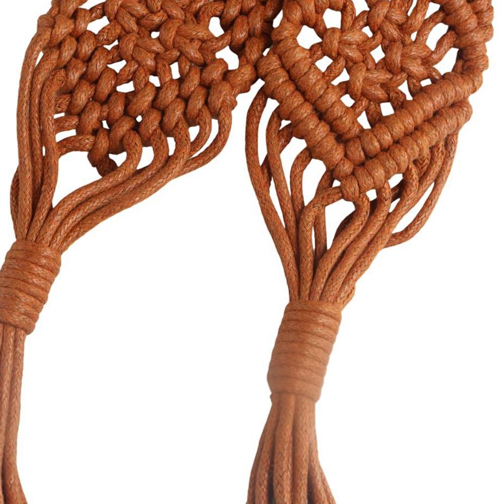 Вощеный шнур, бусины, ручное плетение, DIY, этнический стиль, плетеный пояс, женская цепочка на талию, круглая деревянная пуговица