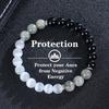 8mm Moonstone Cat's Eye & Obsidian Bracelet - Women's Yoga Jewelry