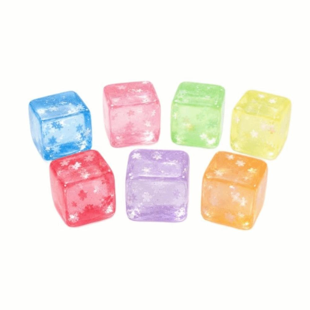 Slow Rising Snowflake Ice Cube Squishy Toy Transparent Sensory Fidget Toy Relaxation