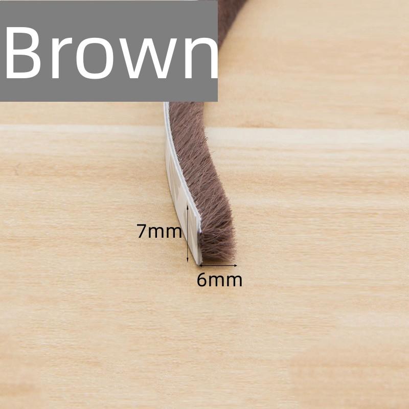 10M Self-adhesive Brush Strip For Door Window Windproof Dust-proof Sealing Home Sound Insulation Weather Stripping