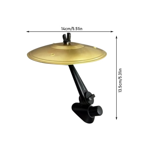 Air vent for car crash cymbals, crash drum symbol, tom symbol for car air outlet, creative and funny metal musical instrument finger cymbal car decora