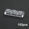 MOC Transparent Bulk Bricks 1x1 2x4 1x4 Clear Building Block Wall Panels and Baseplates