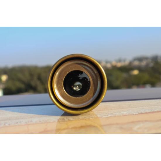 Leather and Brass Portable Telescope || Hand Crafted Beautiful Brass Decorative for Home/offlice