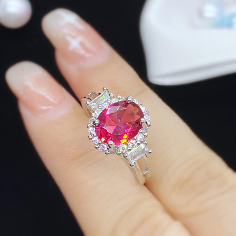 BELLA BOX Круглое красное кольцо ShapeTemperament, новое кольцо для женщин, очаровательное кольцо на свадьбу, помолвку, изысканные элегантные ювелирные изделия, новые модные украшения