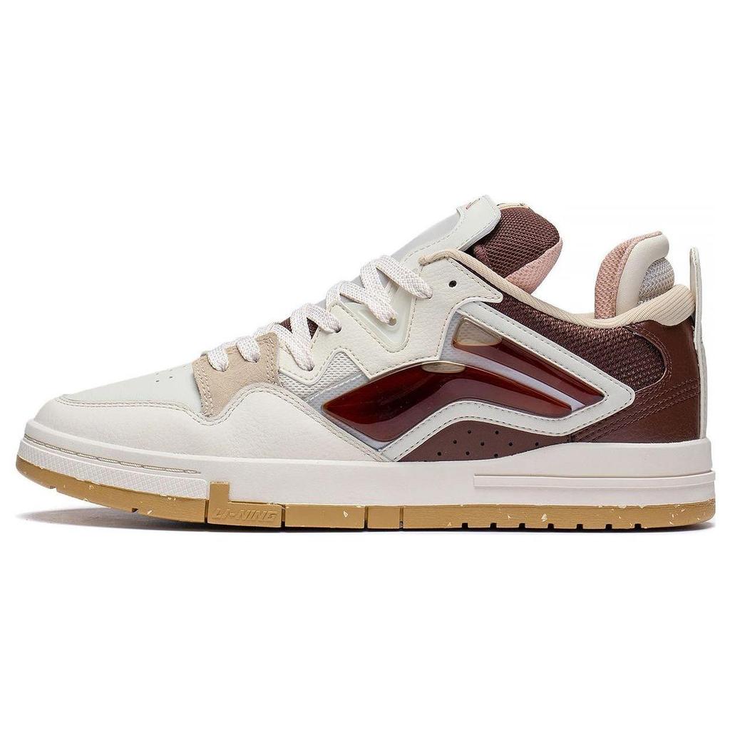 Кеды для скейтборда Li Ning Wave PRO Мужские Низкие Белый/Серый/Коричневый AECT009-2
