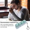 Mechanical Keyboard Fidget Keychain Stress Anxiety Relief Portable Travel Quiet Kids Adults 4 Keys Keyboard Clicking Sensory Keycap Toy