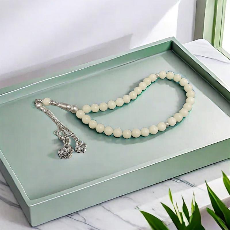 10 мм ручная работа 33 бусины исламские молитвенные четки мусульманская молитва ручная нить кисточка кулон мусульманский тасбих 30 см