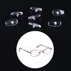 50 Pairs Screw-On Oval Silicone Nose Pads For Glasses Eyeglass New,
