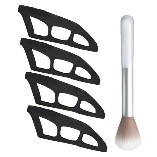 1/2/4Pcs Eyeshadow Stencil Tool Washable Reusable Eyeshadow Assistant Eyeshadow Drawing Guide Card Professional Eyeshadow Mapping Template