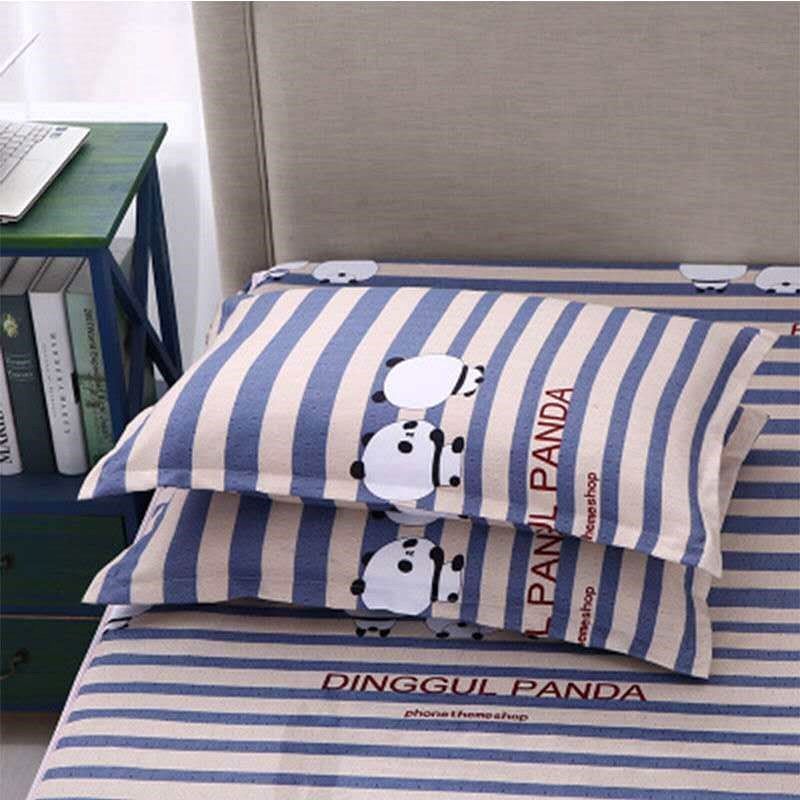2Pcs 48X74Cm Printed Pillow Case Bed Pillowcases Standard Pillow Cover for Bedding Bedroom (No Filler)