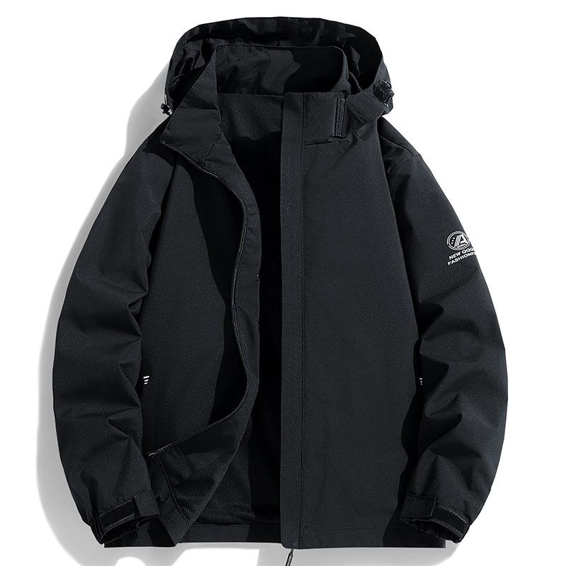 Новая мужская спортивная и повседневная куртка Куртка для осени и зимы, для альпинизма на открытом воздухе, ветрозащитная, модная однотонная и универсальная