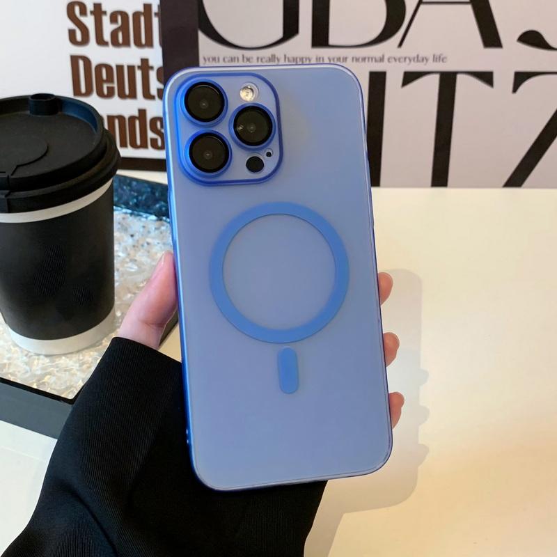 Матовый матовый магнитный чехол для iPhone 16 Pro 15 Plus 14 13 12 Pro Max 11, ударопрочный, жесткий, тонкий, прозрачный, задняя крышка из поликарбоната