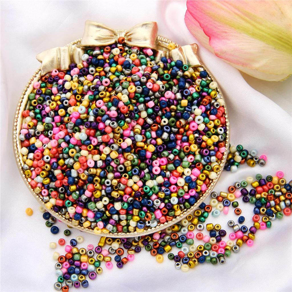 450 г перламутровые бусины с краской, стеклянные бусины, чешские маленькие бусины, серьги, браслет, ожерелье для изготовления ювелирных изделий, аксессуары