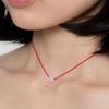 Geegee Red String Ball Necklace