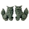 Kubakasaya Shisa Figurine Okinawa Souvenir Entrance Kuroishi Shisa Good Luck Luck Feng Shui Protection from Misfortune Lucky Charm Ryukyu