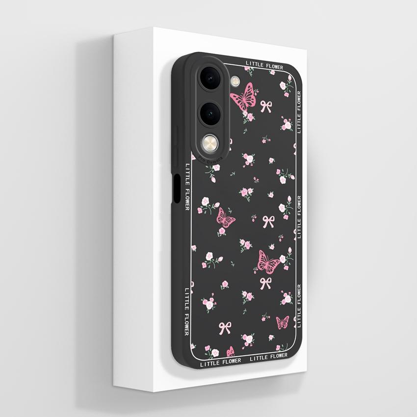 Для Vivo Y04 Y03 Y02 Y11 Y15 Y20 Чехол для телефона Милый мультяшный узор для девочек Гладкий жидкий силикон Противоударная защита Задние крышки Чехол для корпуса Vivo